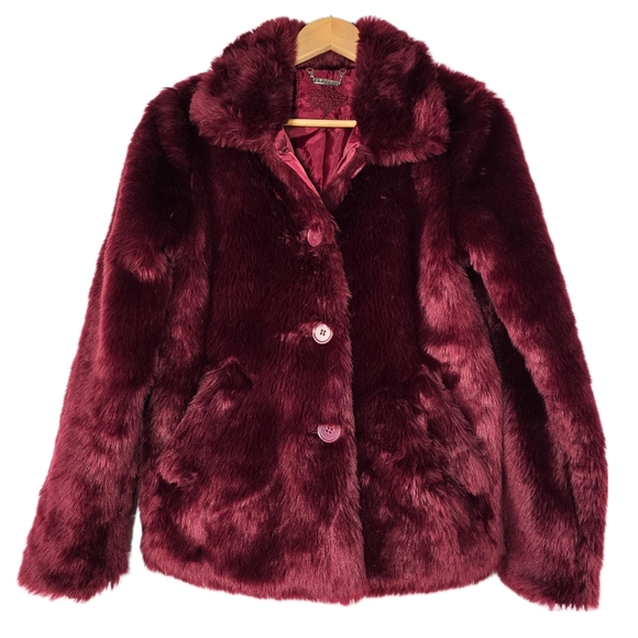 Jou Jou Jackets & Blazers - JOU JOU Faux Fur Plush Teddy Bear Coat